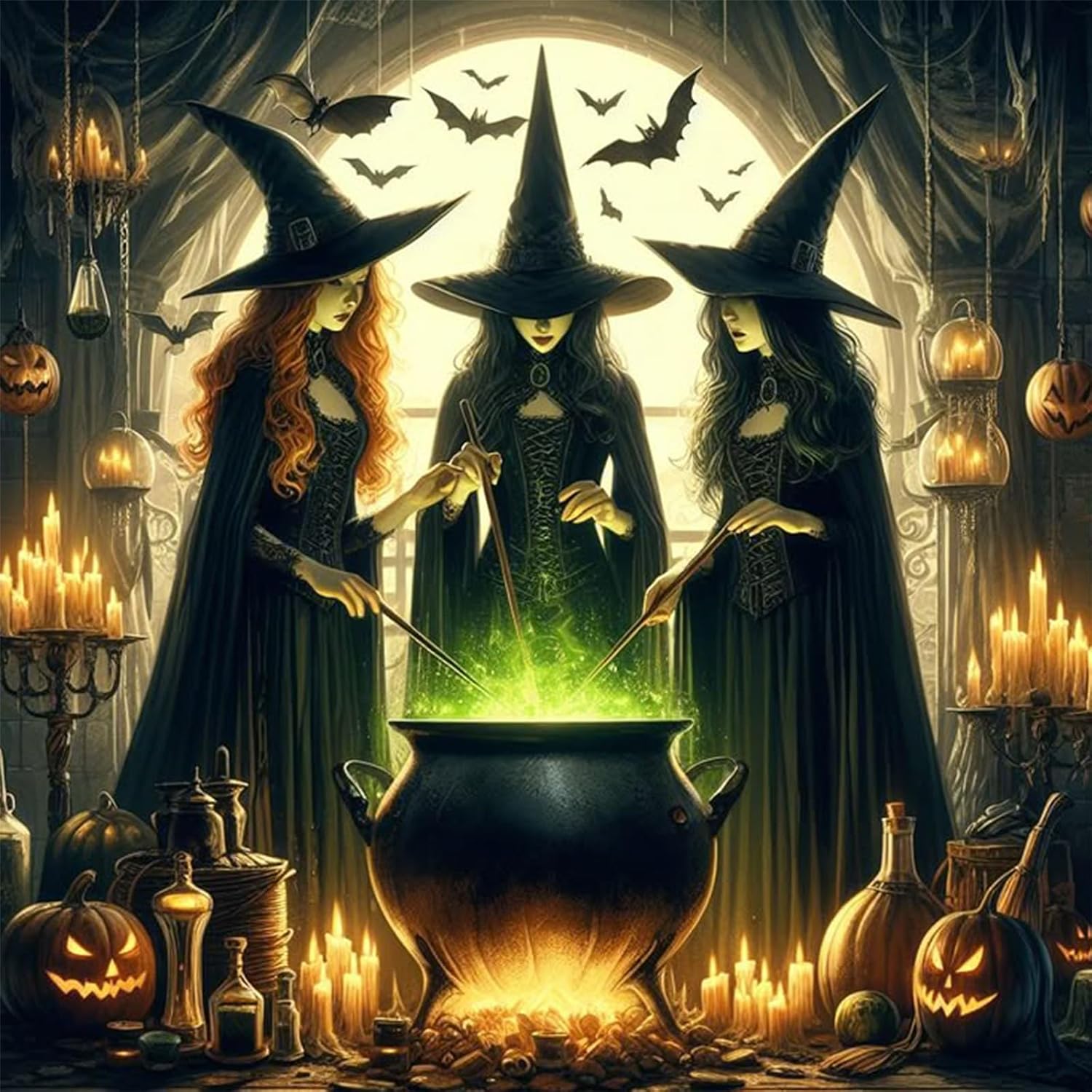 RUOPOTY Witch Diy Diamond Pain - đánh giá và giá Photo Mosaic Print