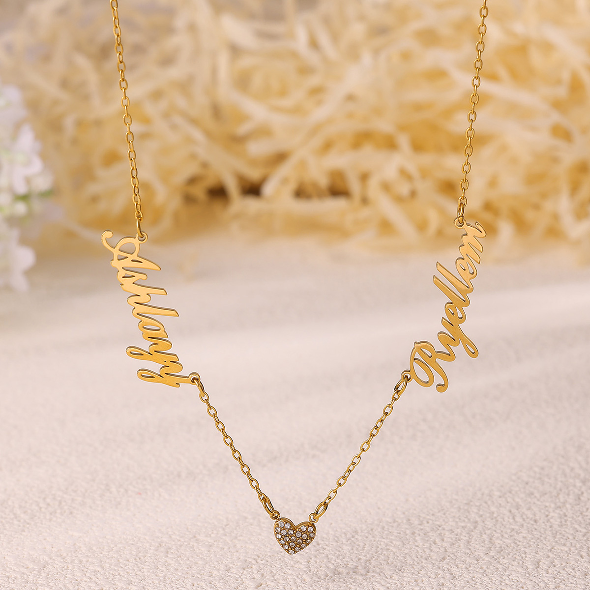 Custom Two Name Necklace For W - đánh giá và giá Name Necklace Custom