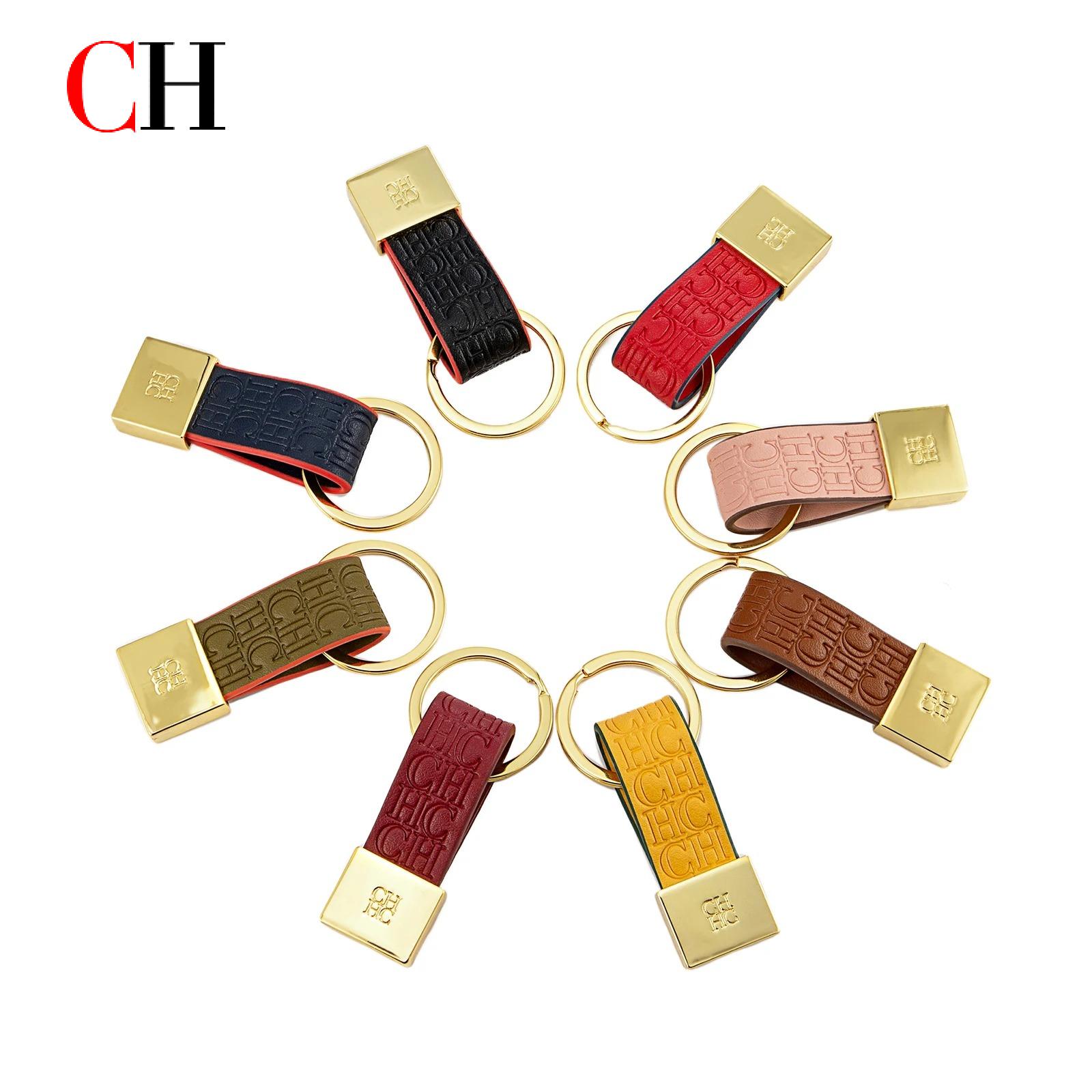 CH Embossed Monogram Leather K - đánh giá và giá Monogram Keychain Leather