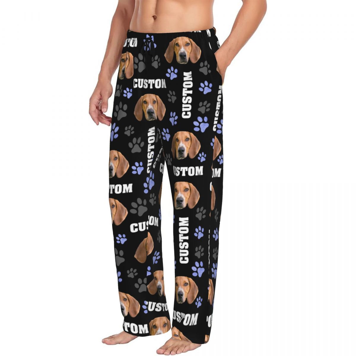 Men Custom Dog Photo Pajama Pa - đánh giá và giá Pet Portrait Custom