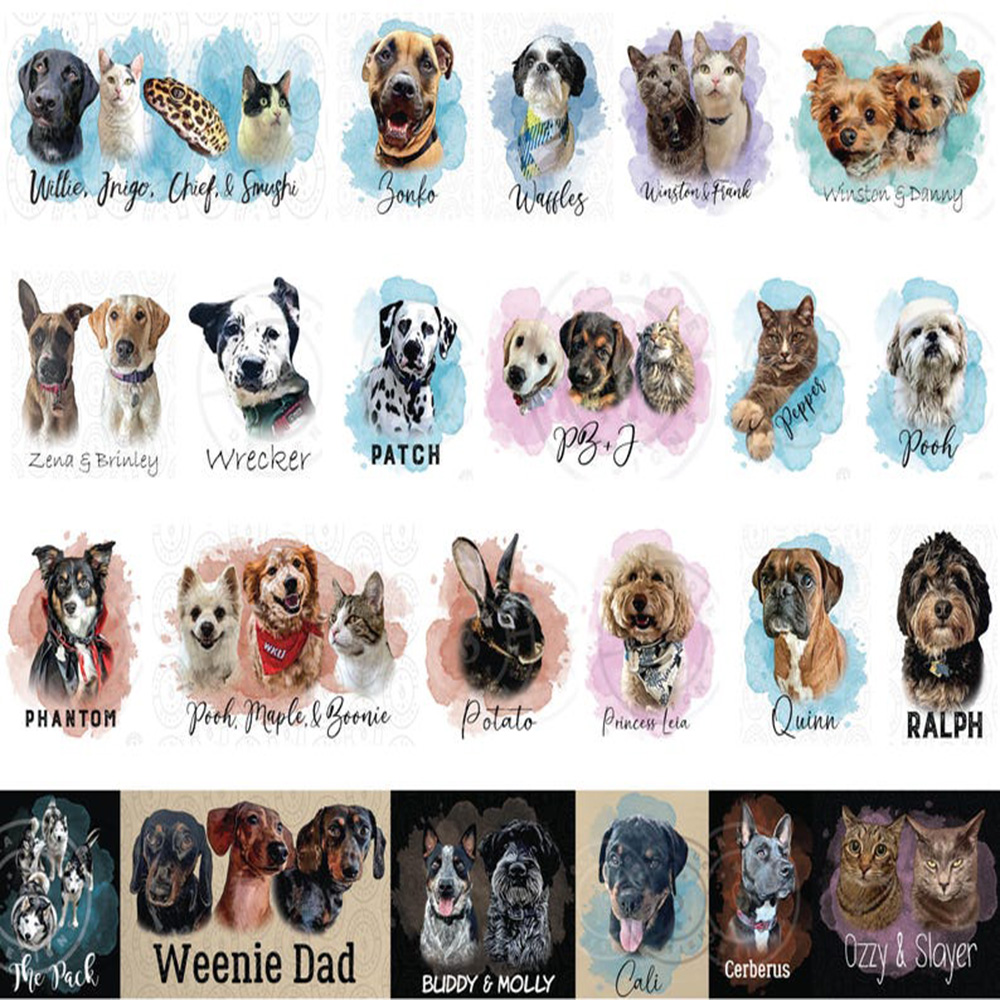 Personalized Custom Pet Portra - đánh giá và giá Pet Portrait Custom