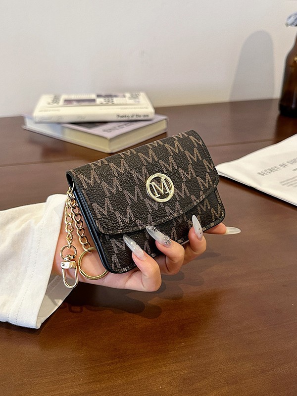 Retro Monogram Print Faux Leat - đánh giá và giá Monogram Keychain Leather