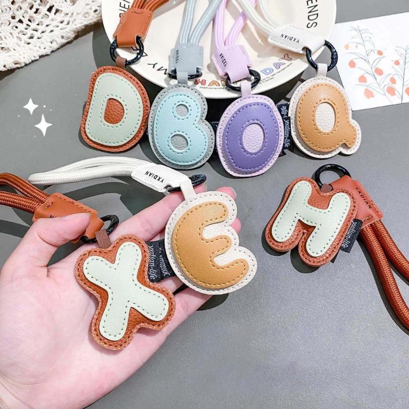 26 Alphabet PU Leather Keychai - đánh giá và giá Monogram Keychain Leather