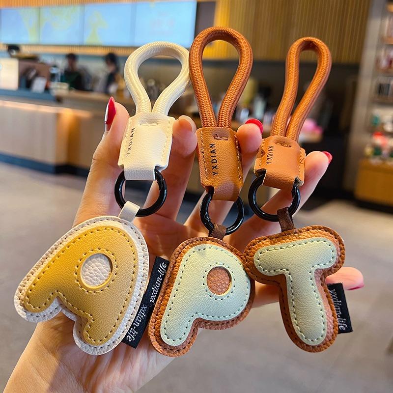 26 Alphabet PU Leather Keychai - đánh giá và giá Monogram Keychain Leather