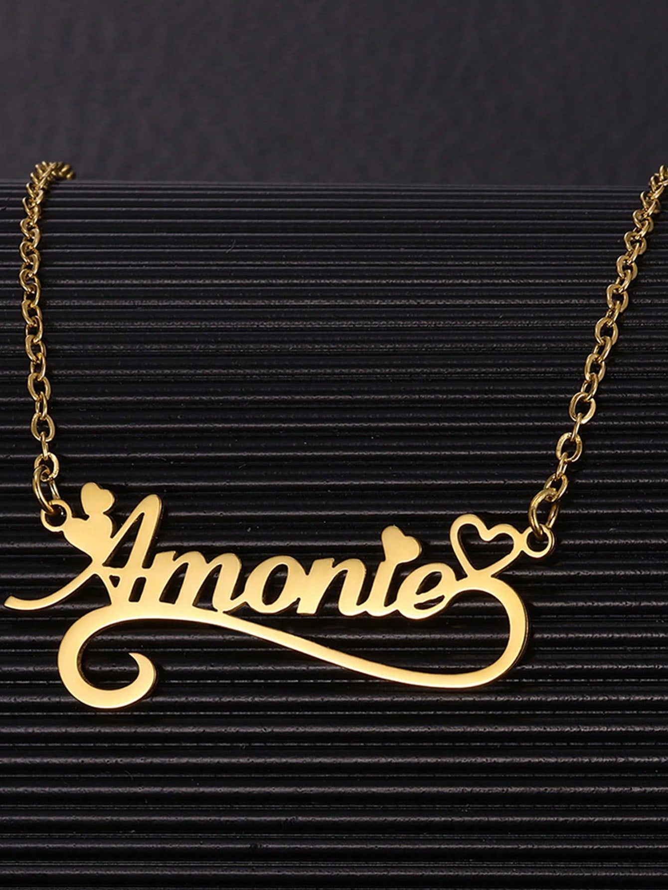 Custom Name Hollow Heart Neckl - đánh giá và giá Name Necklace Custom