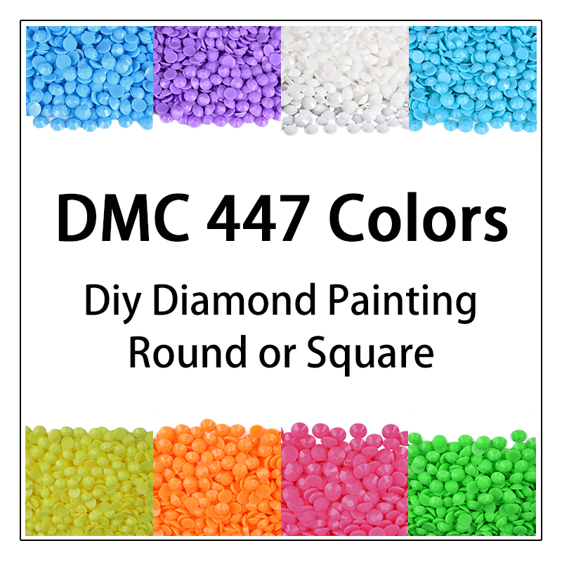 DMC 447 Colors 5D Diy Diamond  - đánh giá và giá Photo Mosaic Print