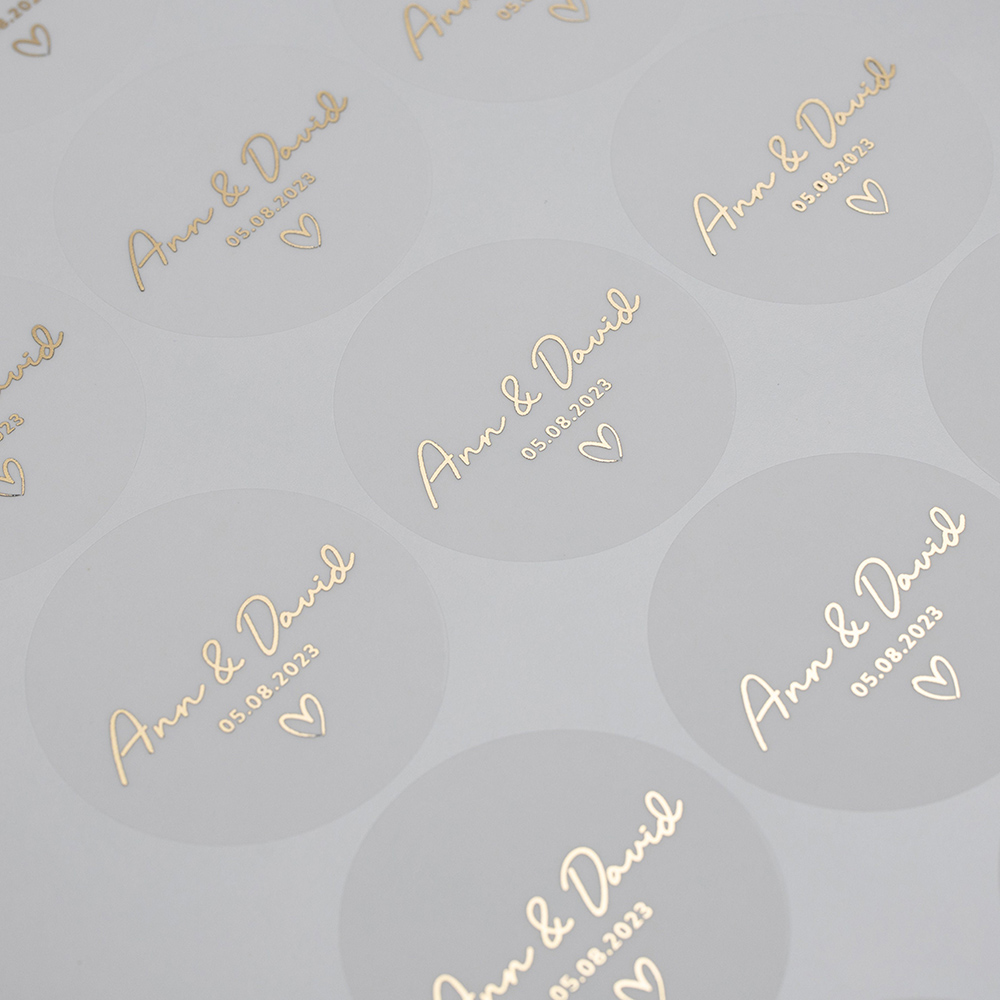 Custom 50pcs Round Gold Foil C - đánh giá và giá Personalised Candle Label