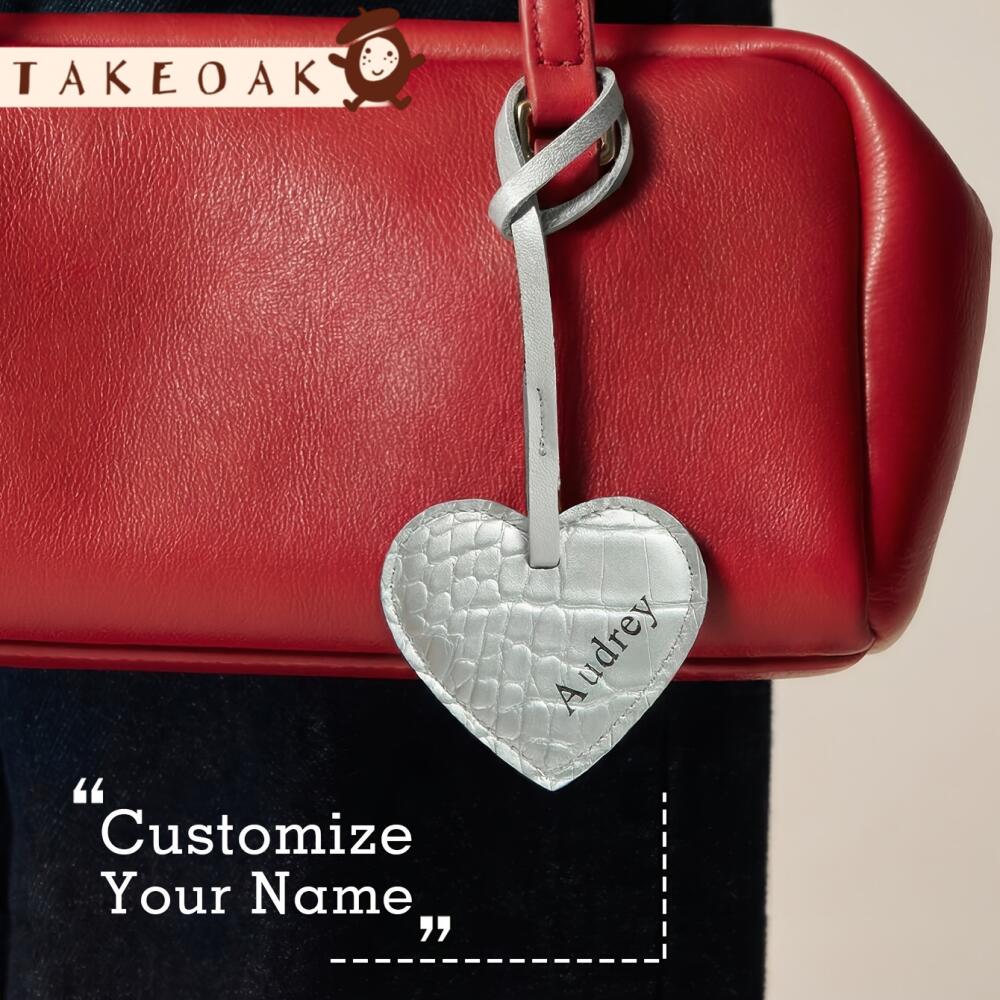 Personalized Heart Shape Faux  - đánh giá và giá Monogram Keychain Leather