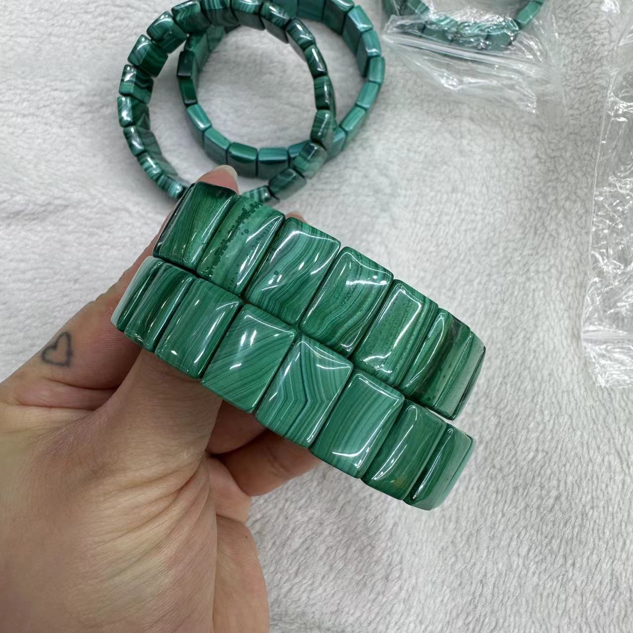 Genuine Natural Green Malachit - đánh giá và giá Coordinates Bracelet