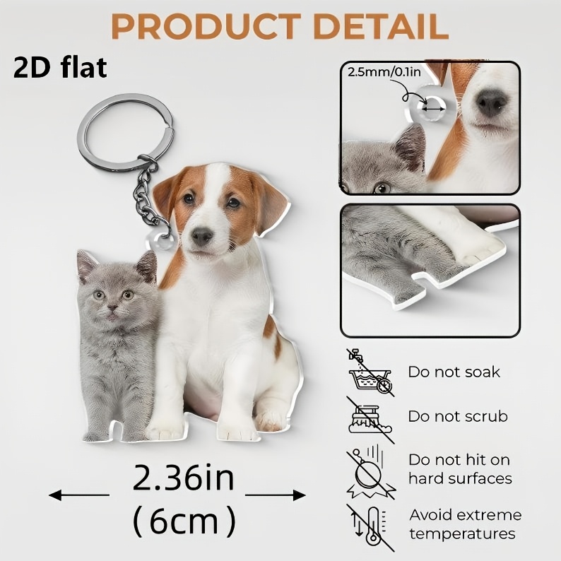 Personalized Custom Acrylic Ke - đánh giá và giá Pet Portrait Custom