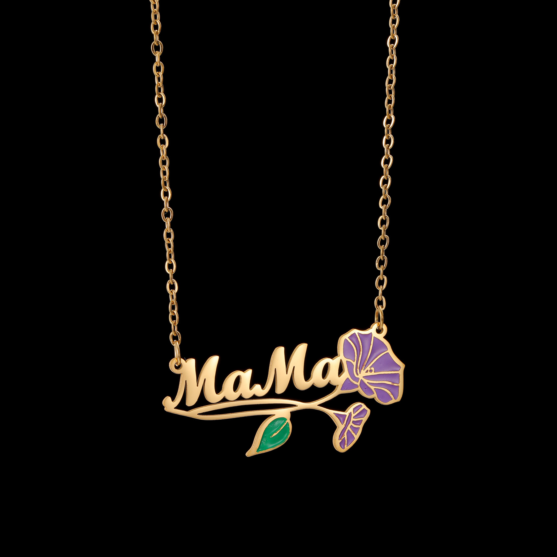Acheerup Personalized Name UV  - đánh giá và giá Birth Flower Necklace