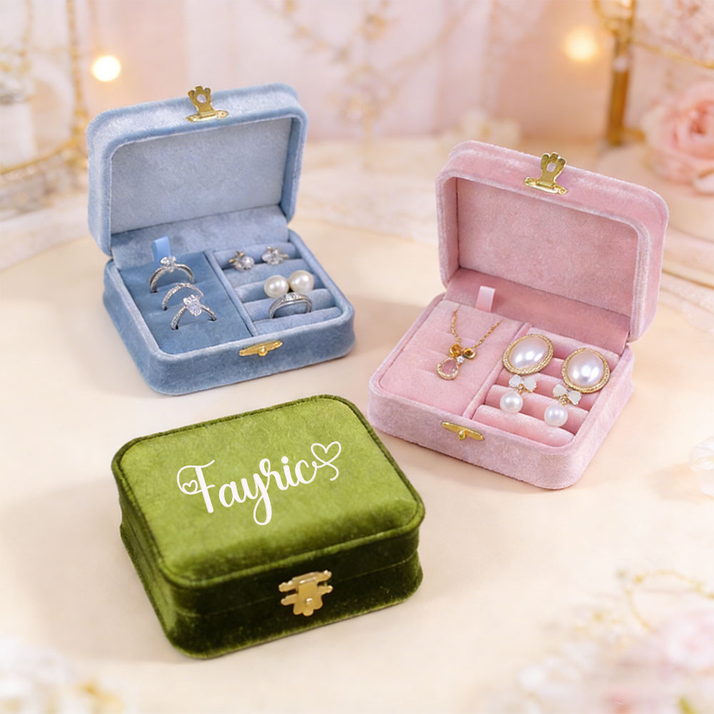 Personalized velvet jewelry bo - đánh giá và giá Personalized Name Box