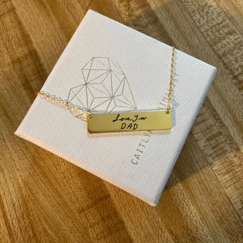 Custom Handwriting Name Bar Pe - đánh giá và giá Handwriting Necklace Bar