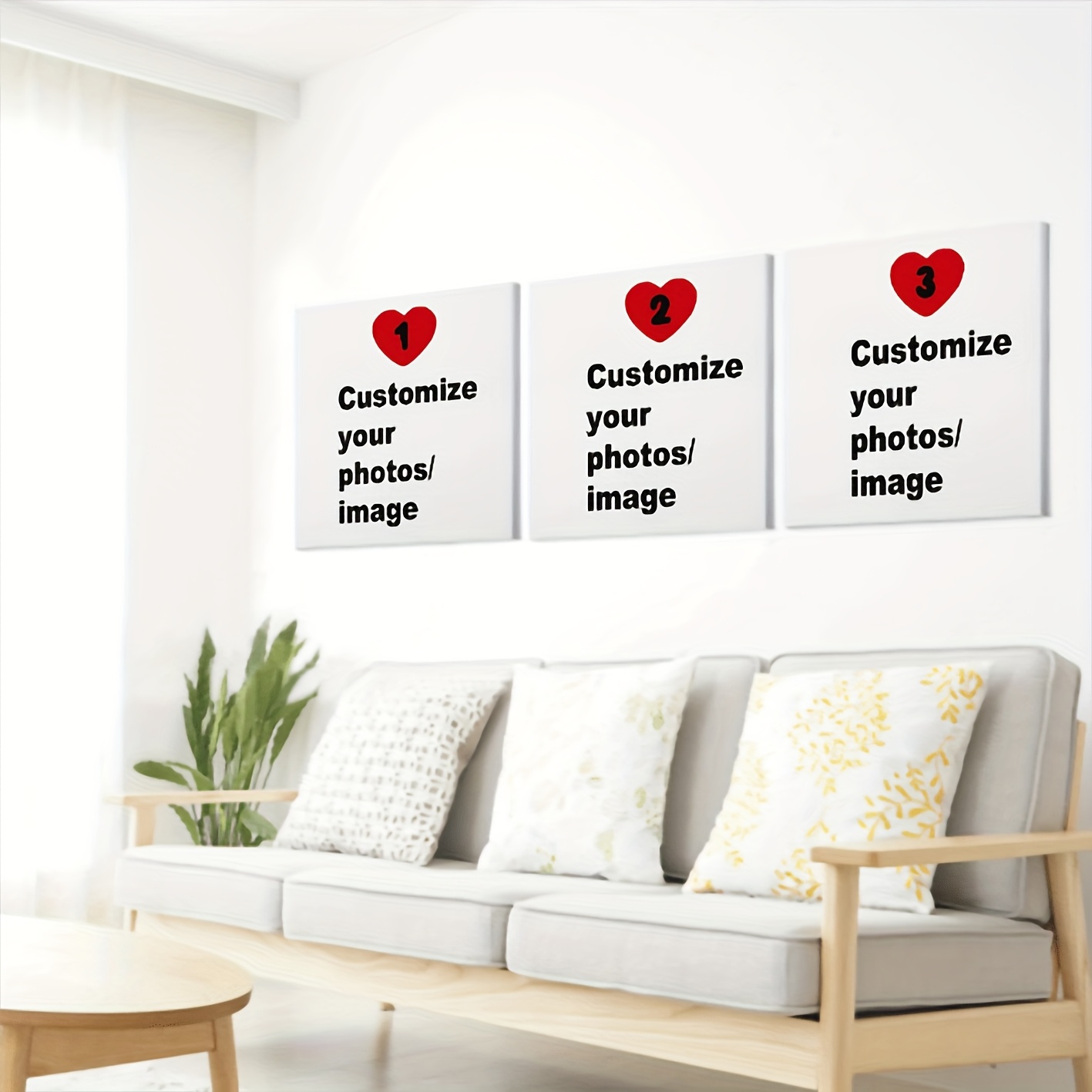 3pcs/set Custom Square Canvas  - đánh giá và giá Pet Portrait Custom