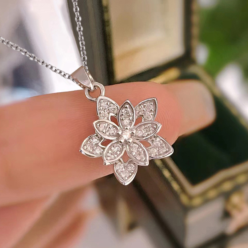 925 Sterling Silver Flower Nec - đánh giá và giá Birth Flower Necklace