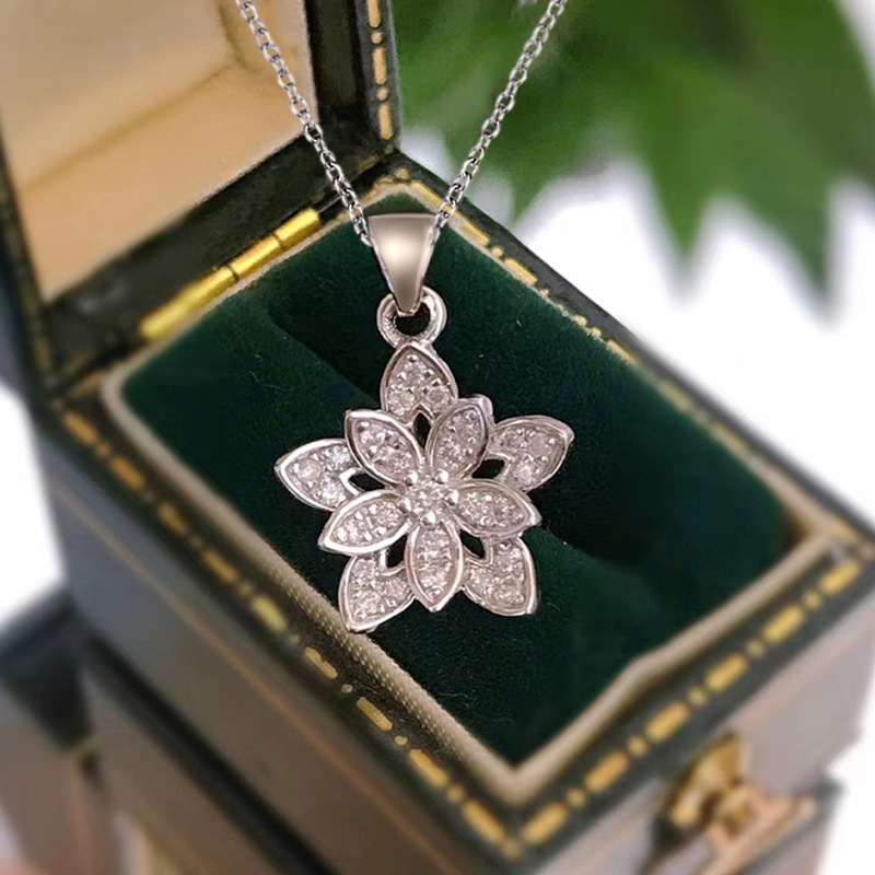 925 Sterling Silver Flower Nec - đánh giá và giá Birth Flower Necklace