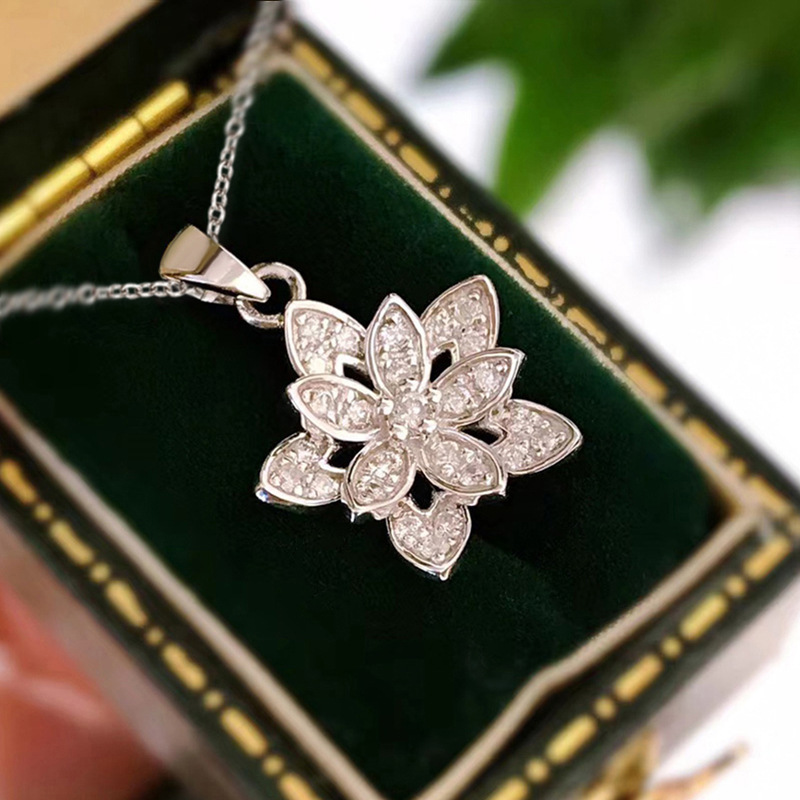 925 Sterling Silver Flower Nec - đánh giá và giá Birth Flower Necklace