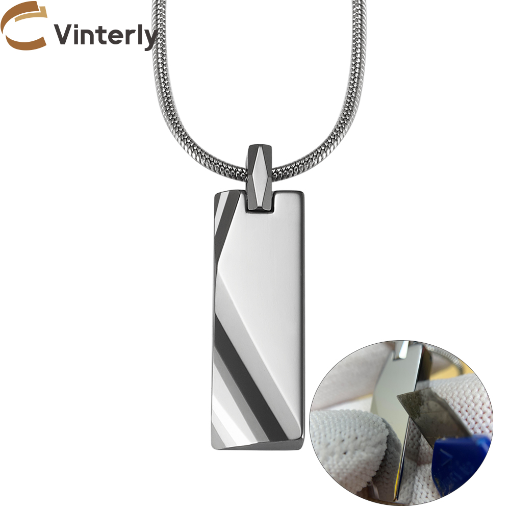 Tungsten Carbide Pendants Men  - đánh giá và giá Name Necklace Custom