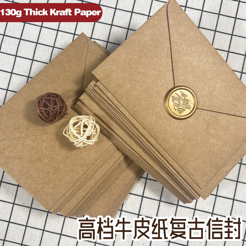 50pcs Kraft Brown Paper Envelo - đánh giá và giá Wax Seal Letter Kit